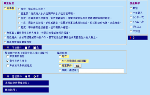 圖一、決定此事件的 SAC 級別